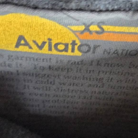 Aviator Nation Navy Blue Ninja Pullover Hoodie Zip Pocket Size X-Small - Picture 4 of 13